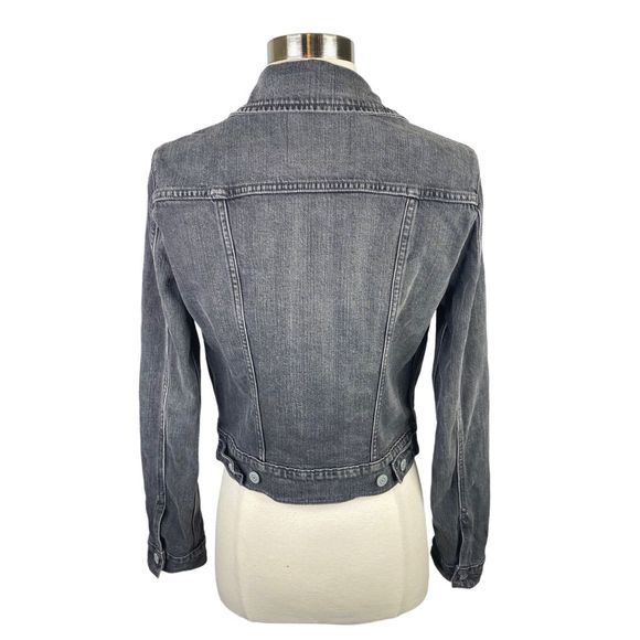 Levi Strauss & Co. Original Washed Black Denim Trucker Jacket - Size Small - Picture 3 of 5